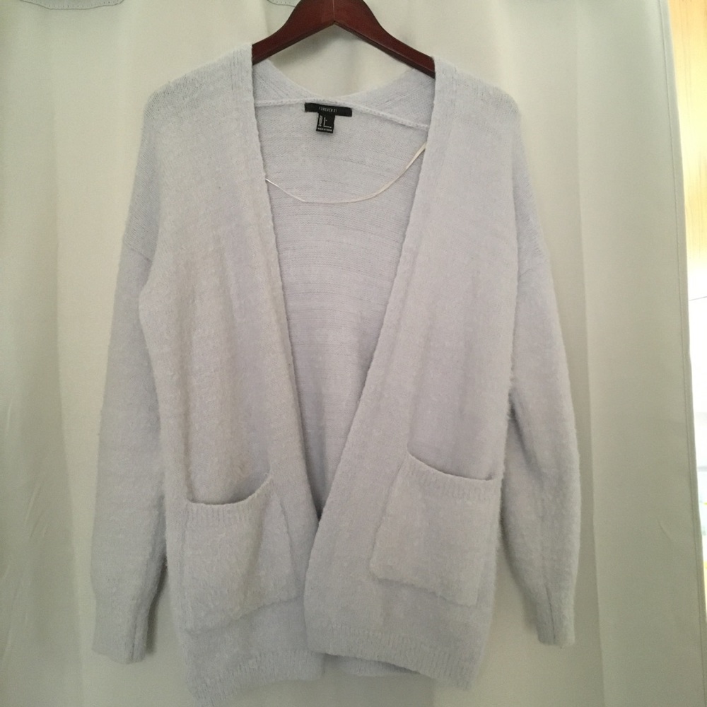Baby blue cardigan